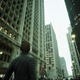 The player character standing in the city.